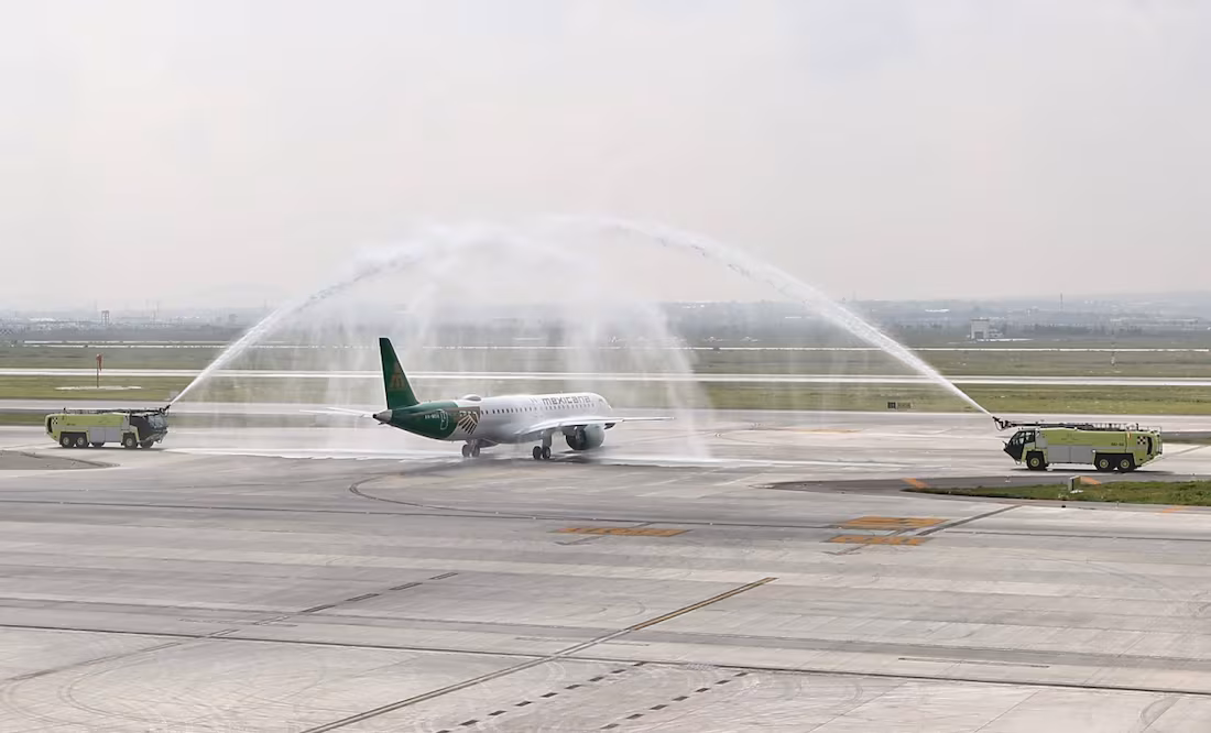 Mexicana opera primer vuelo comercial con modelo de última generación; despega del AIFA con destino a Tulum