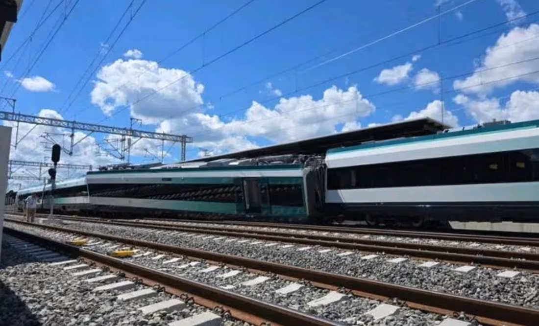 Reportan descarrilamiento de un vagón del Tren Maya en Izamal, Yucatán; no reportan lesionados